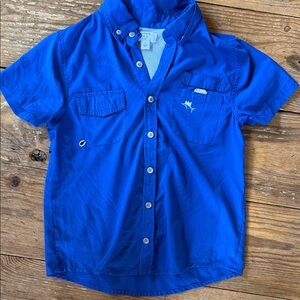 Crown & Ivy Kids Bright Blue Button-Up Shirt